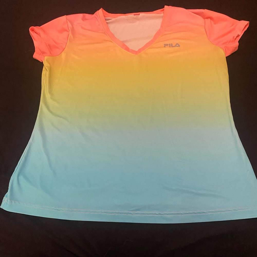 Rainbow Workout Shirt XL